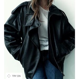 VIRAL Faux Leather Jacket